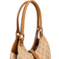 Gucci Monogram GG Canvas Lizard-Embossed Leather Small New Jackie Shoulder Bag