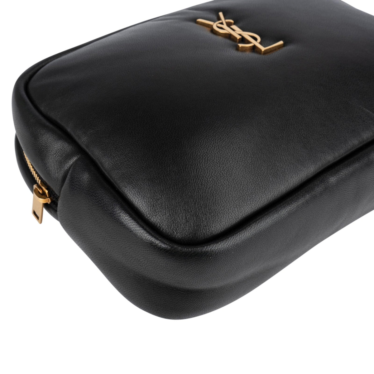 Yves Saint Laurent Soft Calfskin Leather Pouch Bag