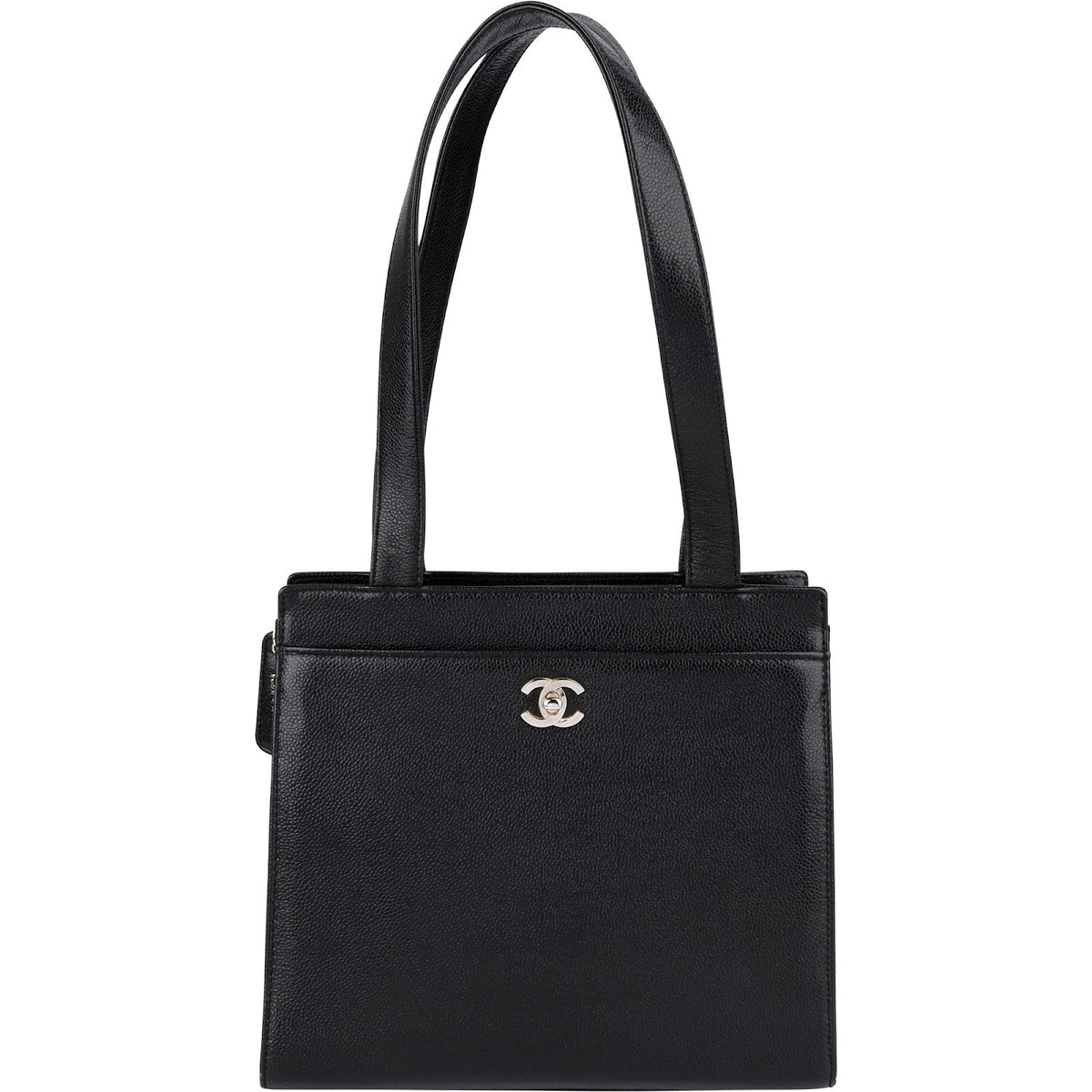 Chanel Caviar Leather Coco Mark Tote Shoulder Bag