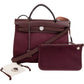 Hermès Classic Cotton Herbag 31 Maroon Zip Crossbody Handbag