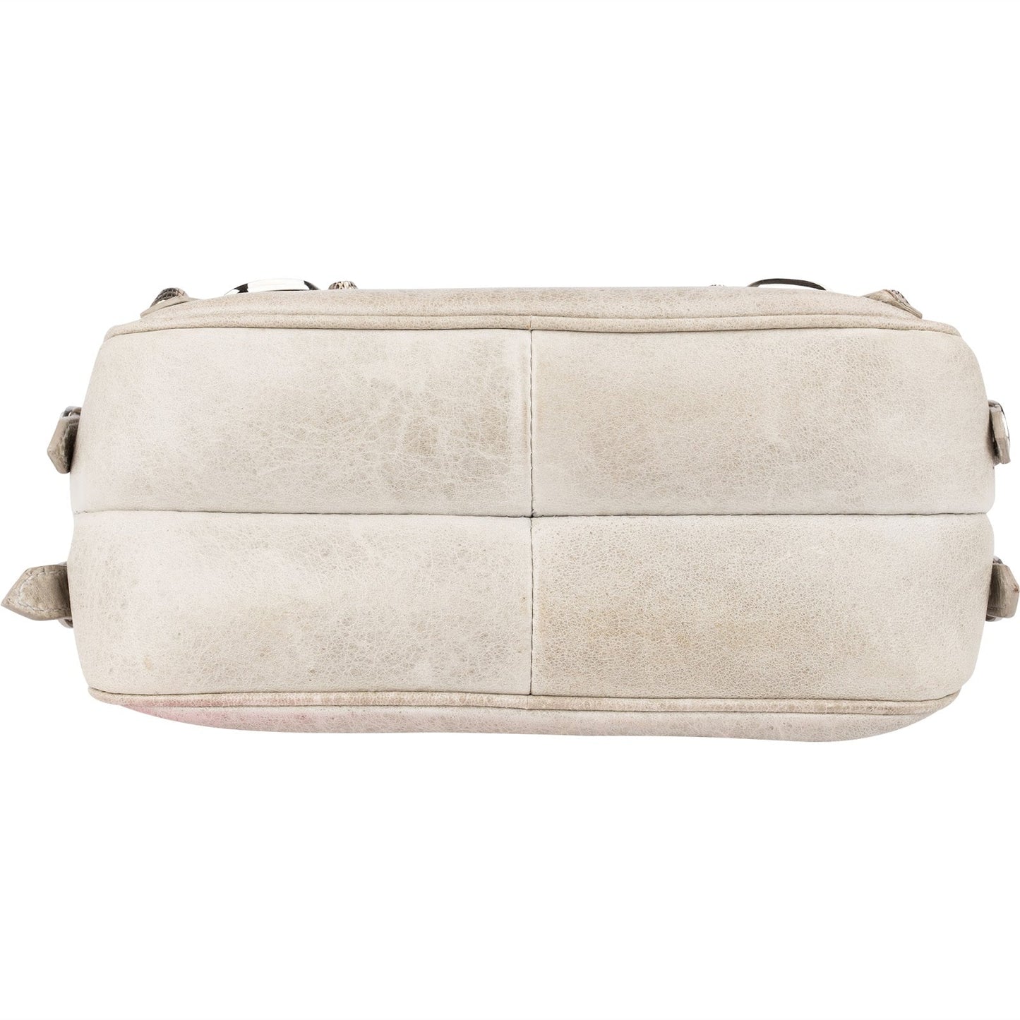 Balenciaga Grey Leather Classic City Double Pocket Hip Shoulder Bag