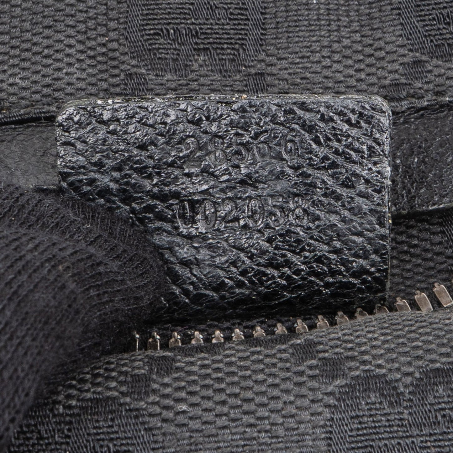 Gucci Black Monogram GG Belt Crossbody Bag
