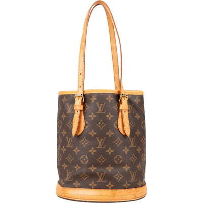 Louis Vuitton Monogram Canvas Bucket PM Shoulder Bag