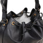 Louis Vuitton Noir Epi Leather Sac Noe Petit Shoulder Bag