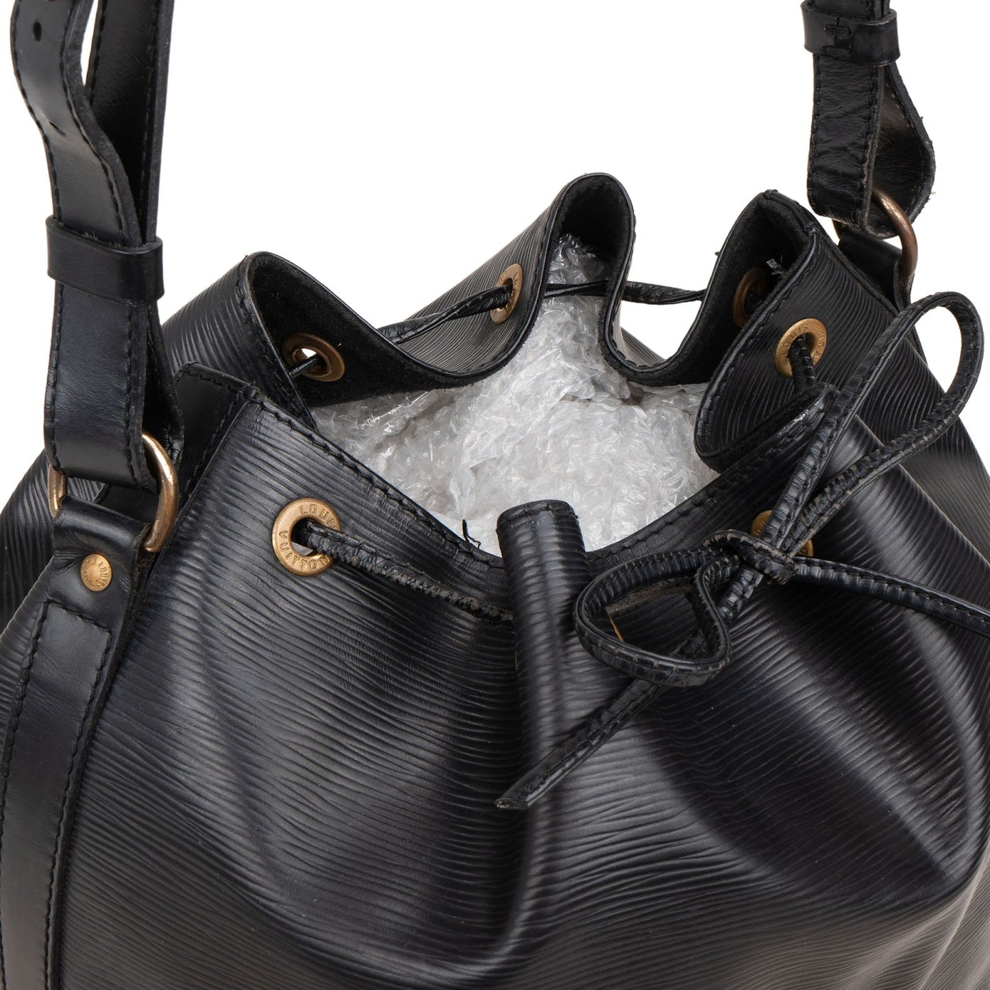 Louis Vuitton Noir Epi Leather Sac Noe Petit Shoulder Bag