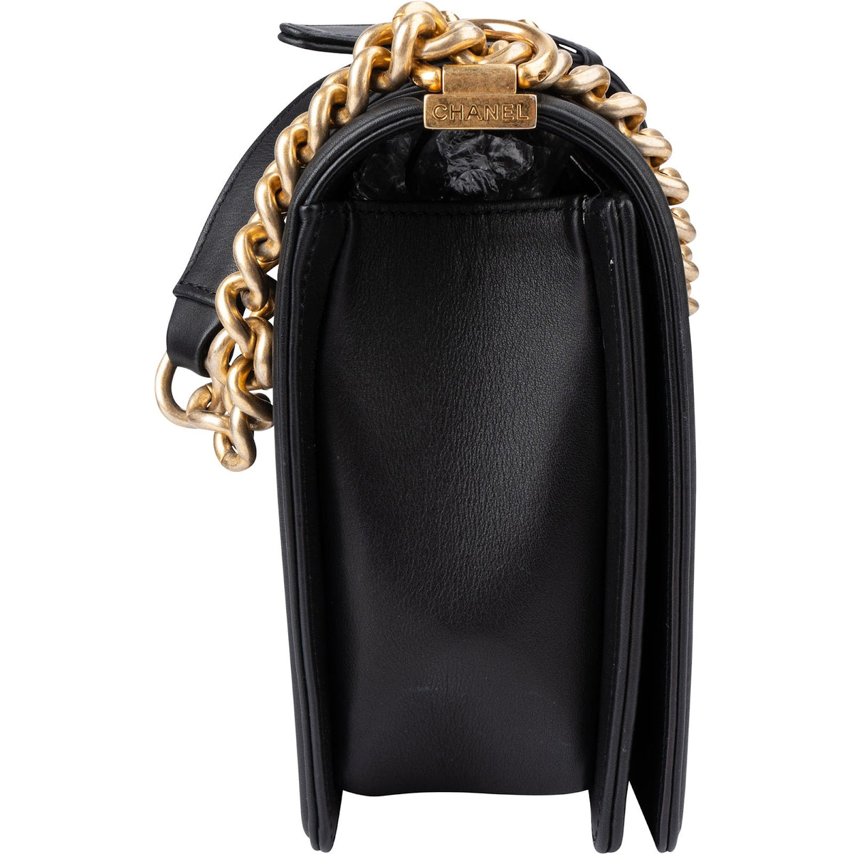 Chanel Quilted Lambskin New Medium Boy Single Flap Crossbody Bag
