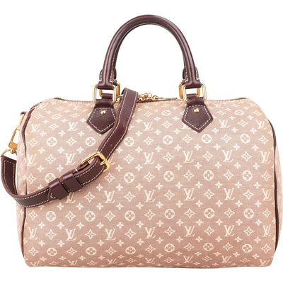 Louis Vuitton Monogram Mini Lin Speedy 30 Bandoulière Handbag