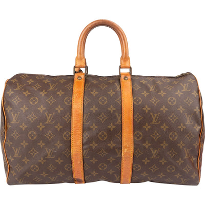 Louis Vuitton Monogram Canvas Keepall 45 Travel Bag