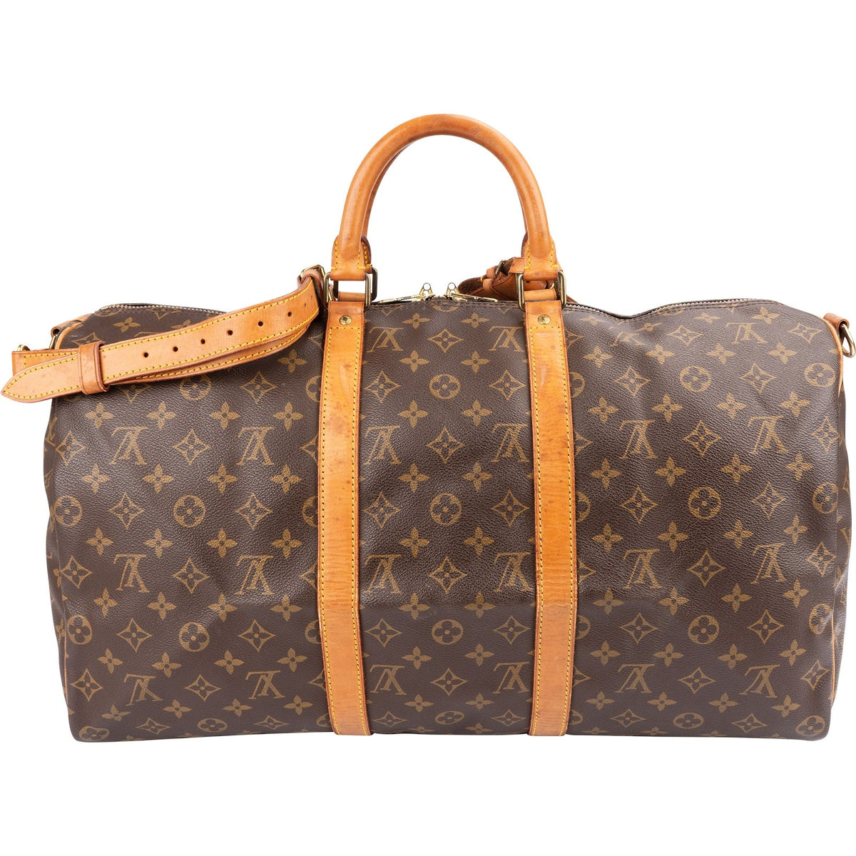 Louis Vuitton Monogram Canvas Keepall 50 Bandoulière Travel Bag