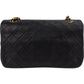 Chanel Quilted Lambskin 24K Gold Single Flap Crossbody Bag