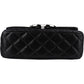 Chanel Quilted Glitter Metallic Suede Crystal-Embelished CC Small Single Flap Shoulder Bag