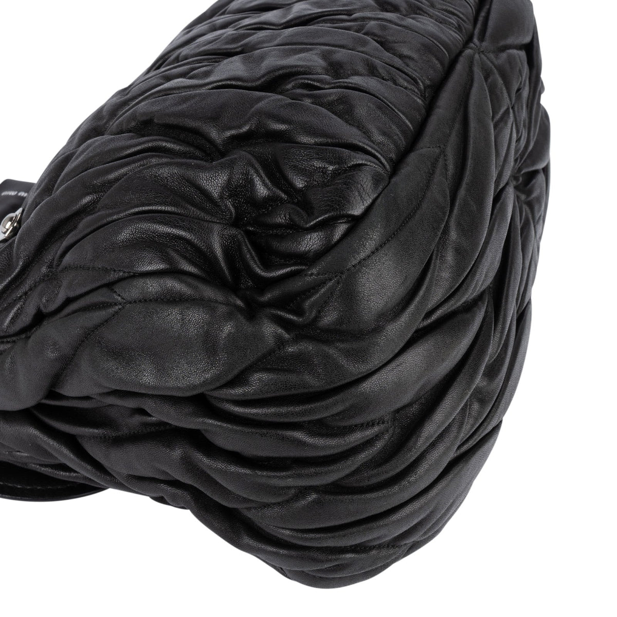 Miu Miu Matelassé Leather Hobo Shoulder Bag