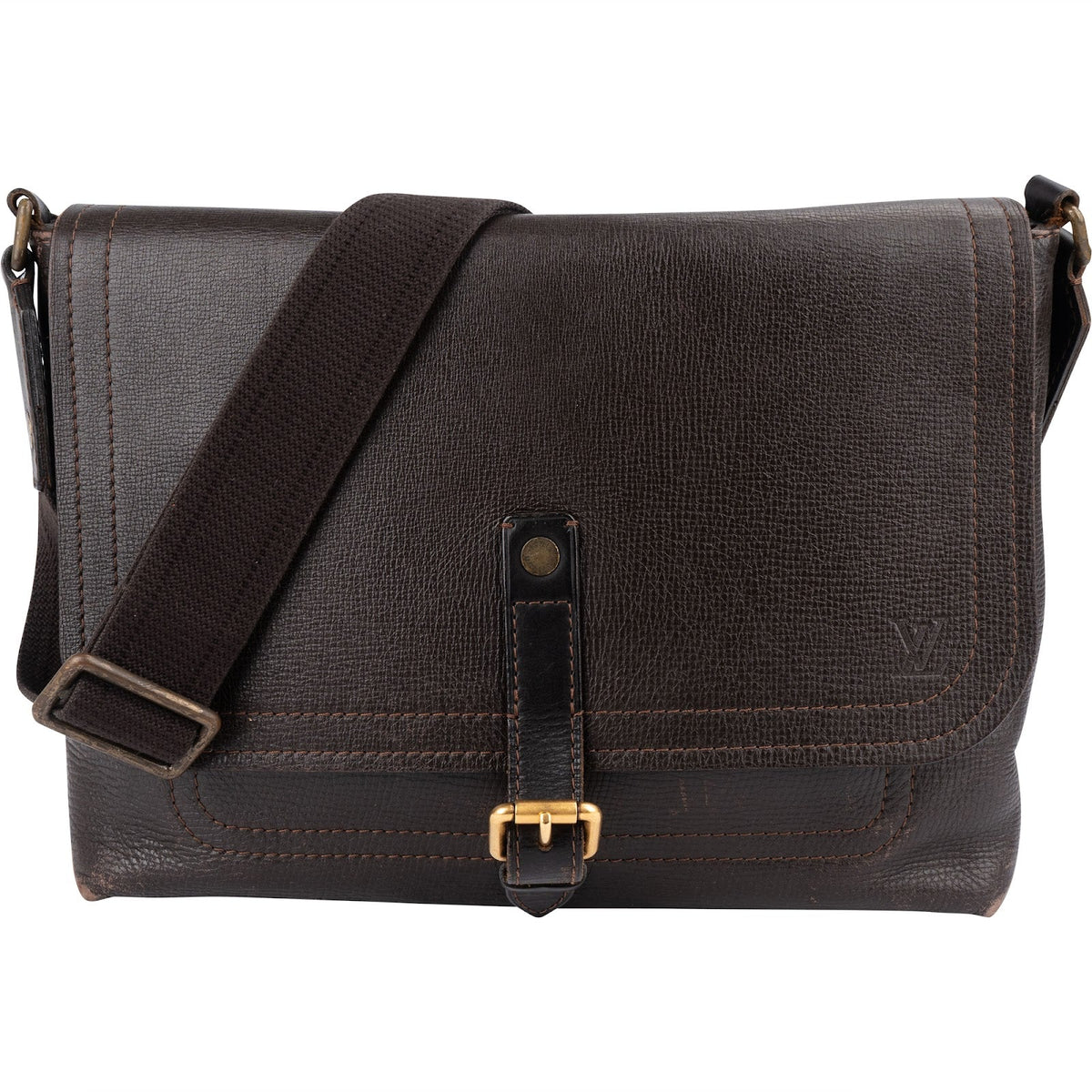 Louis Vuitton Omaha Messenger aus Utah-Leder – Vorderansicht