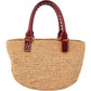 Balenciaga Raffia Panier Basket City Handbag