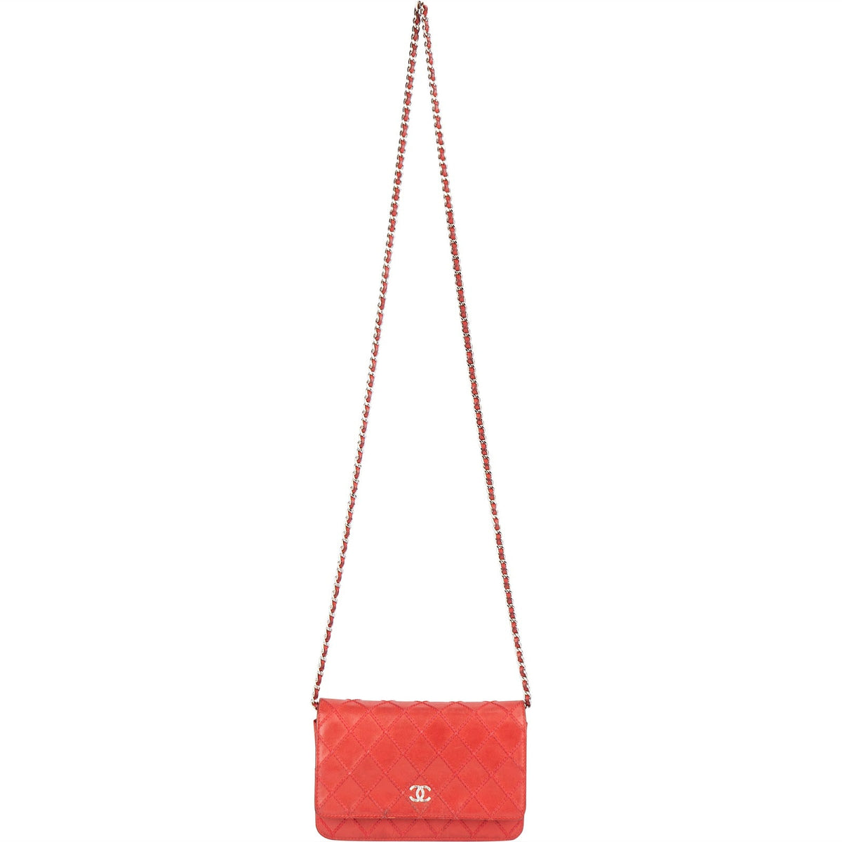 Chanel Stitching Leather Wallet on Chain Crossbody Bag