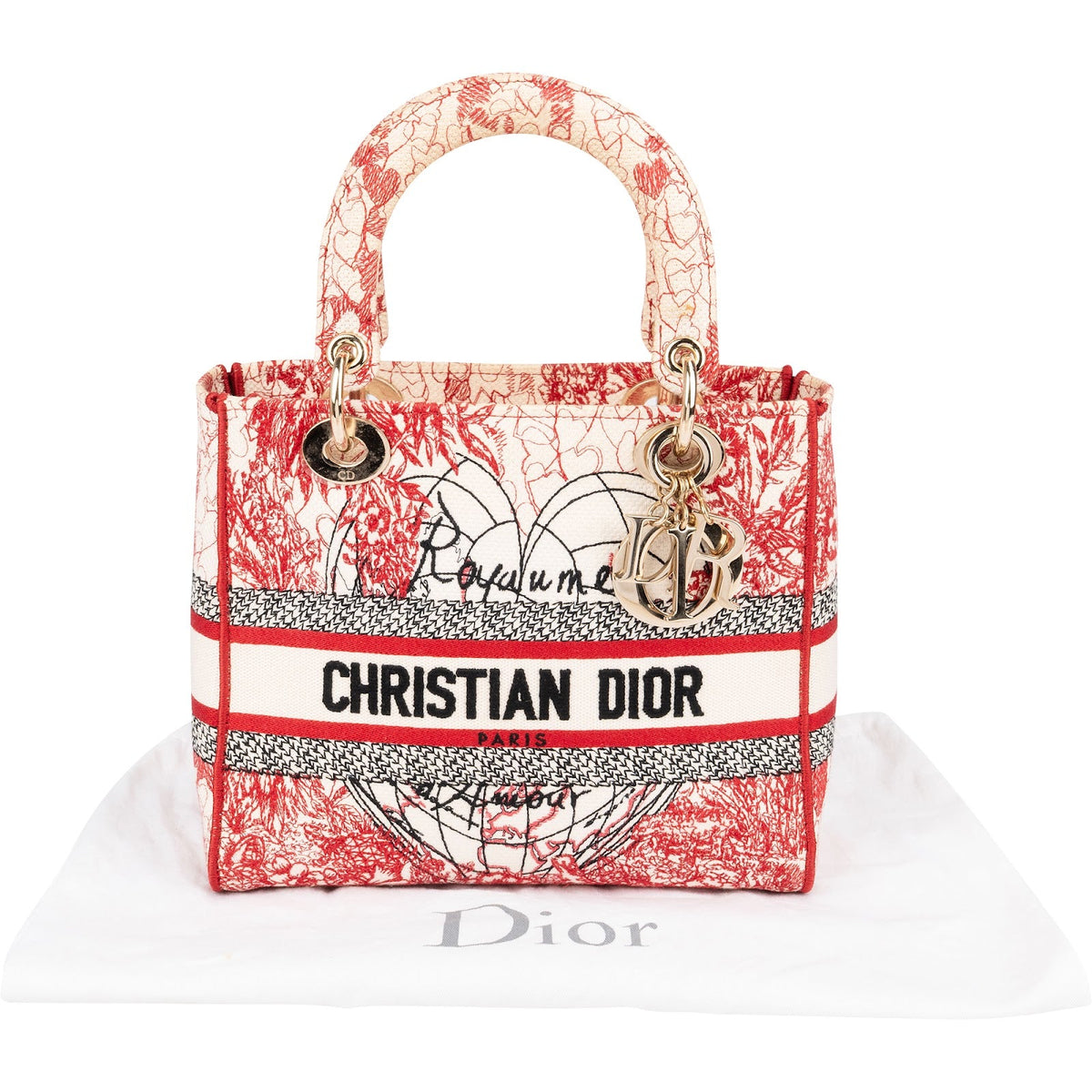 Dior D-Lite D-Royaume d'Amour aus besticktem Canvas – Ansicht 2