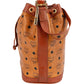 MCM Monogram Visetos Drawstring Bucket Crossbody Bag