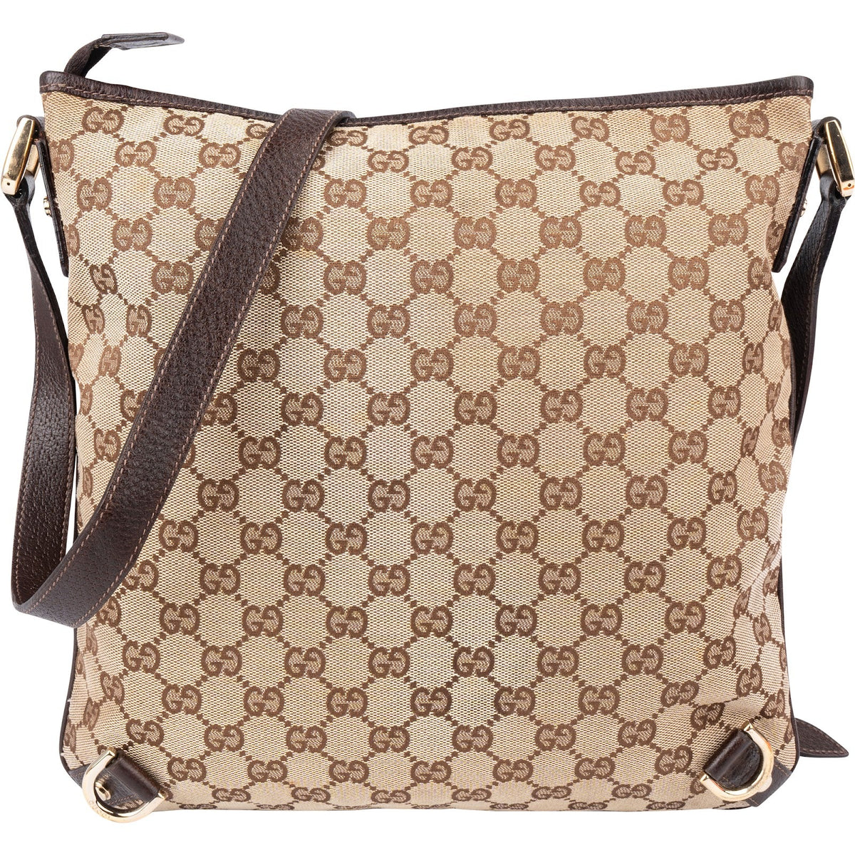 Gucci Monogram GG Canvas Abbey D-Ring Messenger Crossbody Bag
