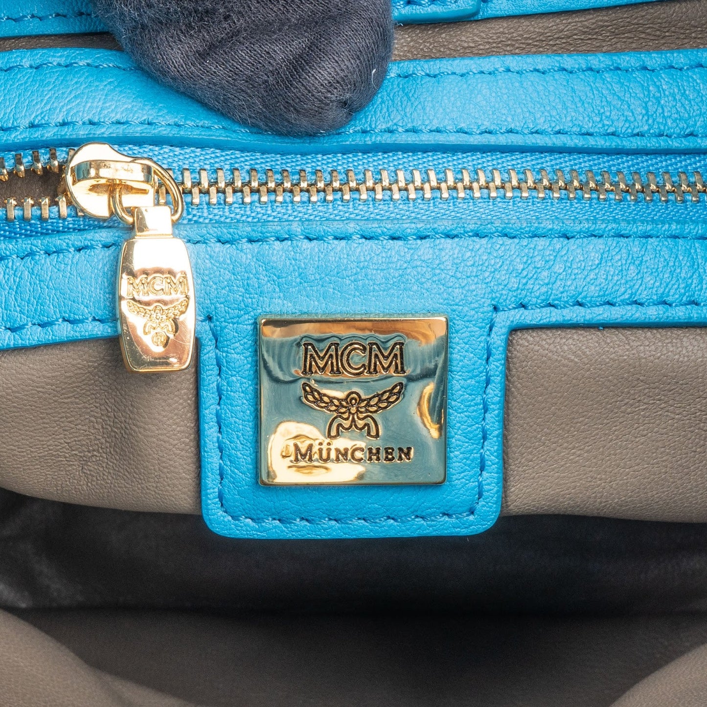MCM Monogram Visetos Mini Drawstring Bucket Crossbody Bag