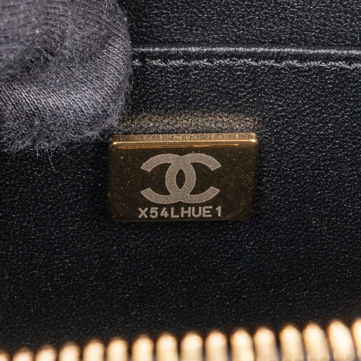 Chanel Quilted Lambskin CC Stitched Vanity Crossbody Handbag