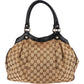 Gucci Monogram GG Canvas Guccisima Leather Sukey Hobo Handbag