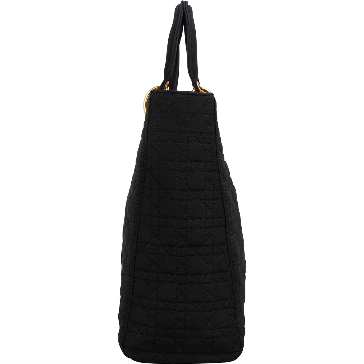 Christian Dior Quilted Nylon Cannage Lady Dior Handbag