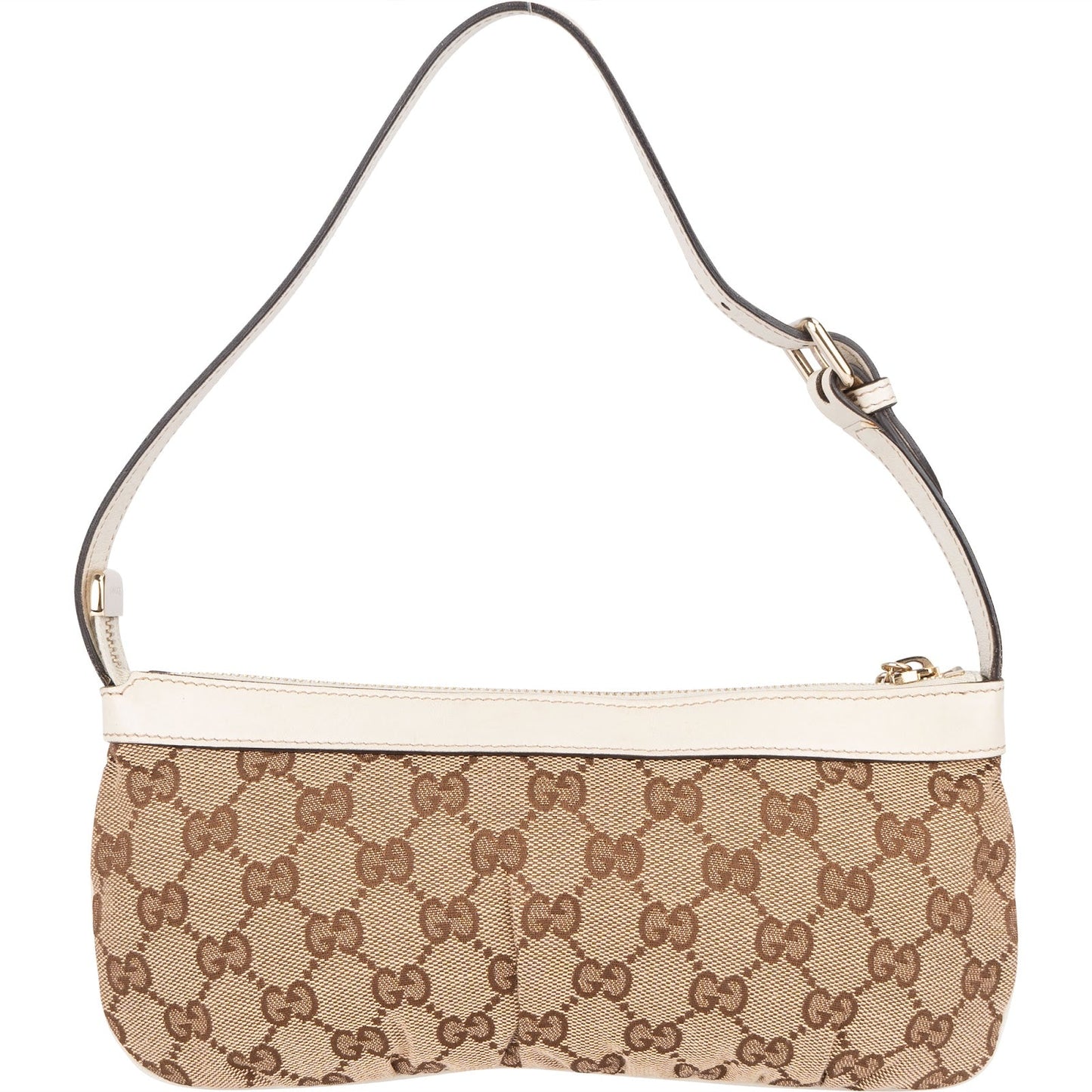 Gucci Monogram GG Canvas Charm Pochette Shoulder Bag