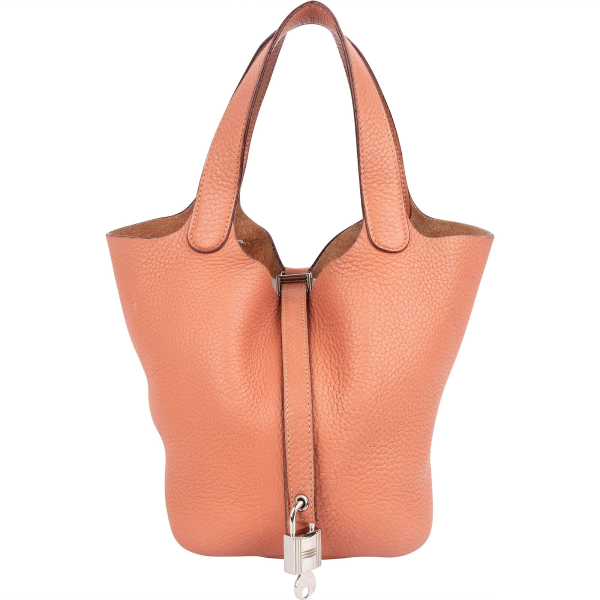 Hermès Crevette Rose Taurillon Clemence Picotin Lock 18 (PM) Handbag