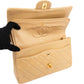 Chanel Quilted Lambskin 24K Medium Gold Double Flap Shoulder Bag
