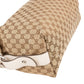Gucci Monogram GG Heavy Braided Handle Bamboo Shoulder Bag