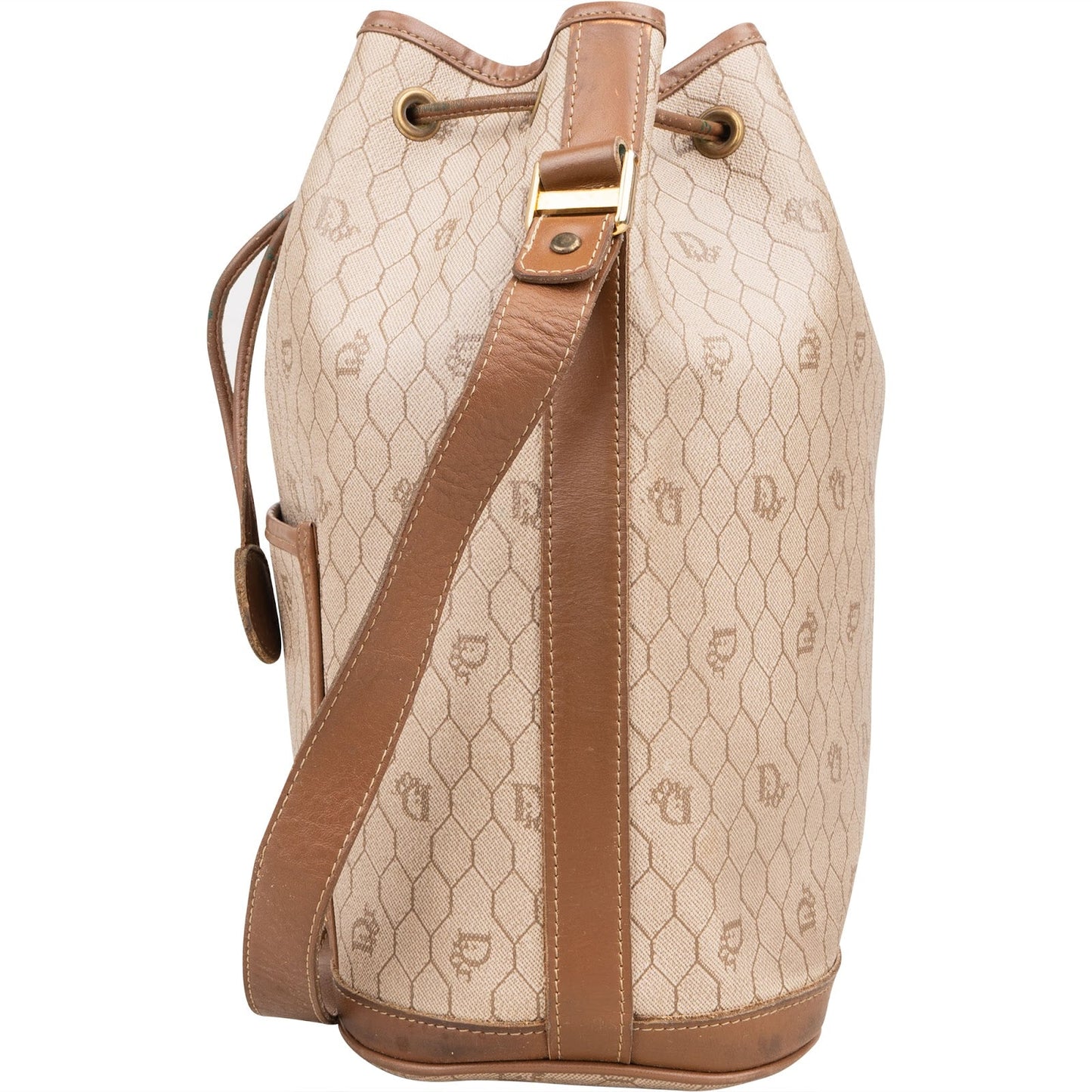 Christian Dior Honeycomb Monogram Bucket Crossbody Bag