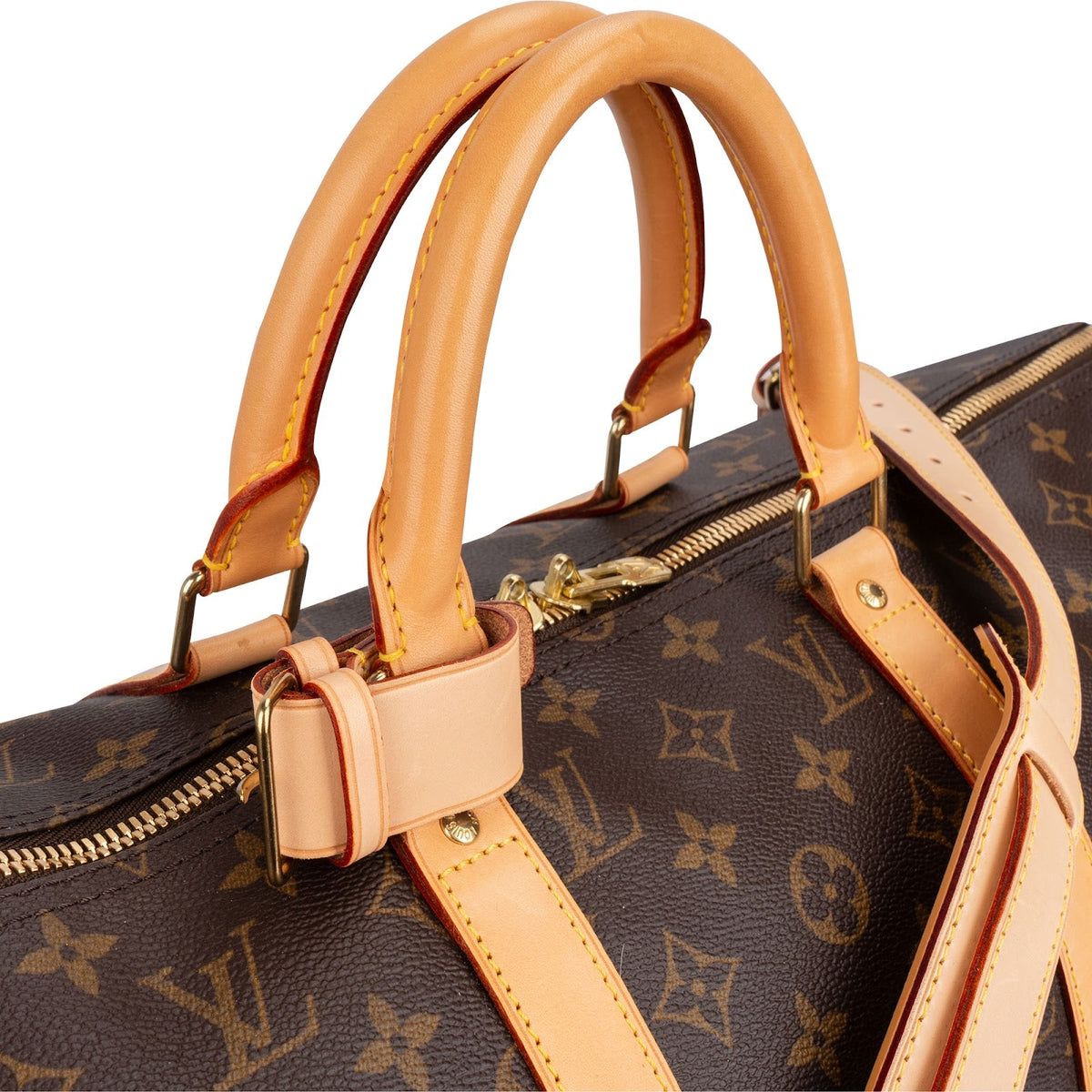 Louis Vuitton Monogram Canvas Keepall 50 Bandoulière Travel Bag