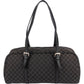 Celine Black Macadam Nylon Boston Shoulder Bag