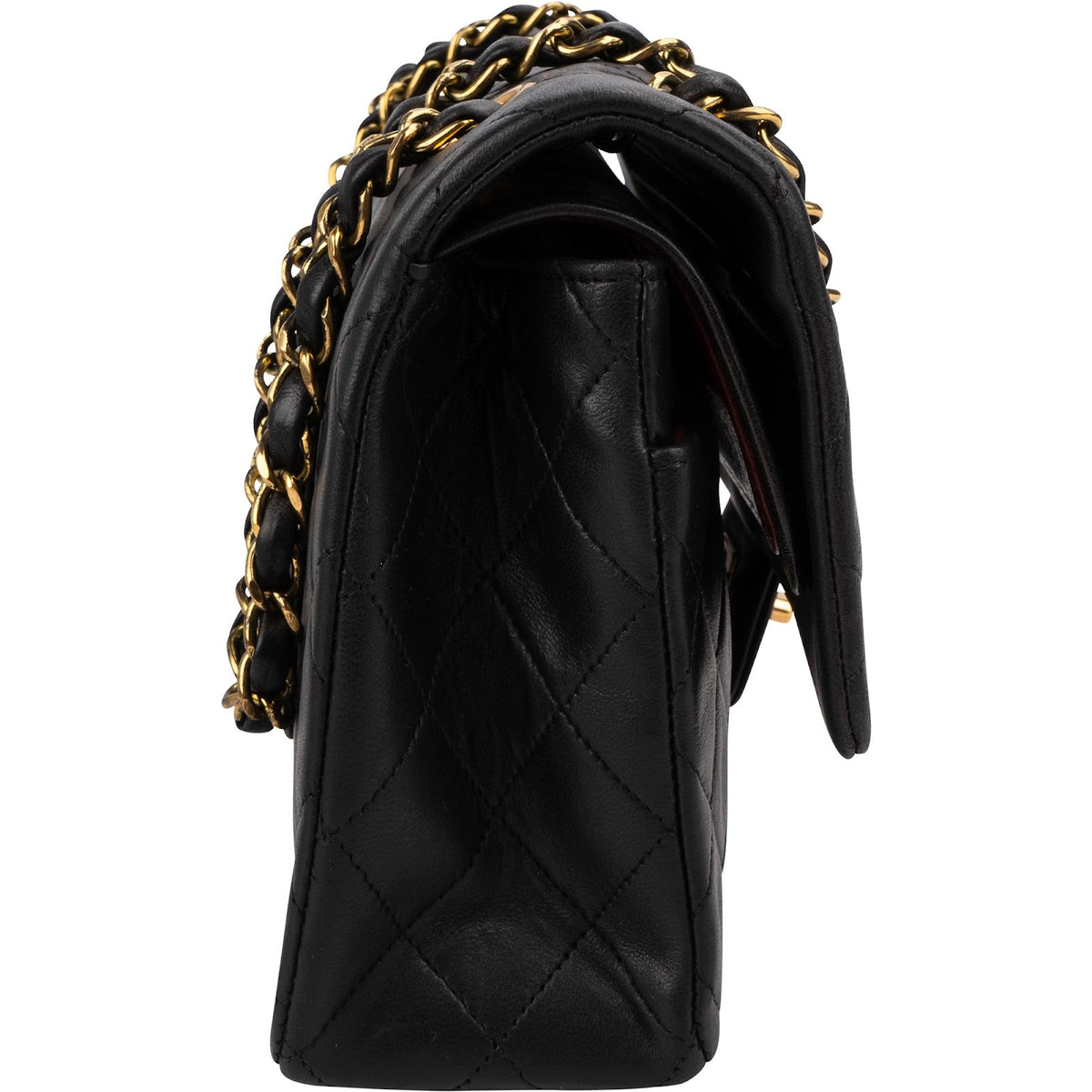 Chanel Medium Double Flap aus gestepptem Lammleder – Ansicht 3
