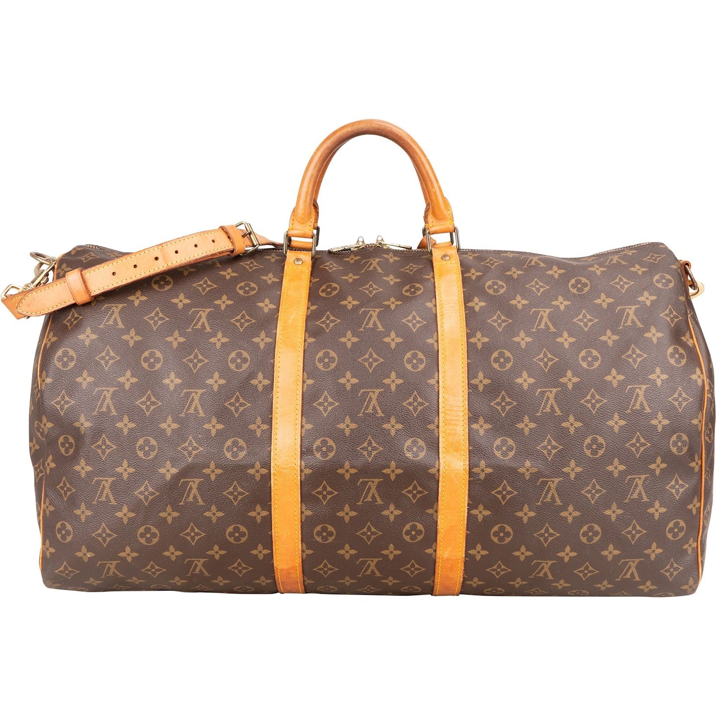 Louis Vuitton Monogram Canvas Keepall 60 Bandoulière Travel Bag