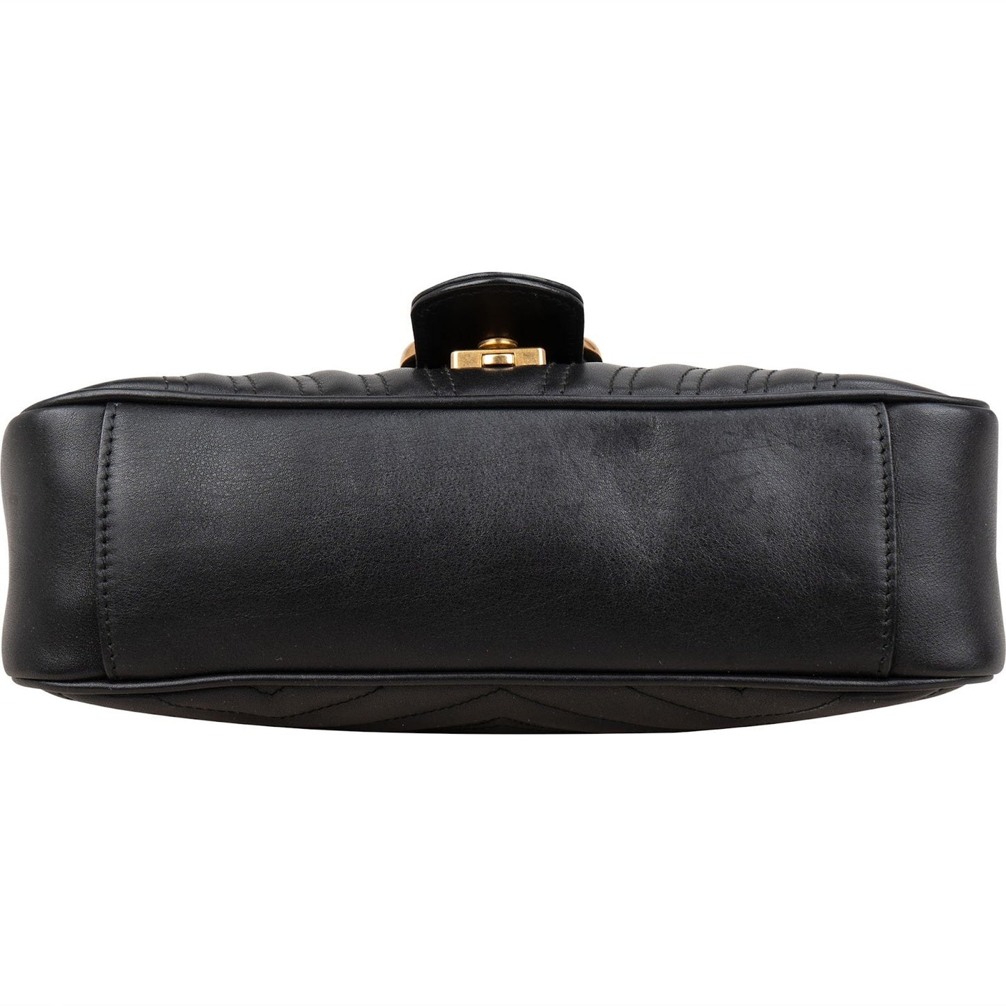 Gucci Chevron Leather GG Marmont Camera Crossbody Bag