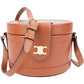 Celine Smooth Calfskin Tambour Triomphe Crossbody Bag