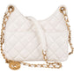 Chanel Quilted Shiny Leather Wavy CC Crossbody Bag