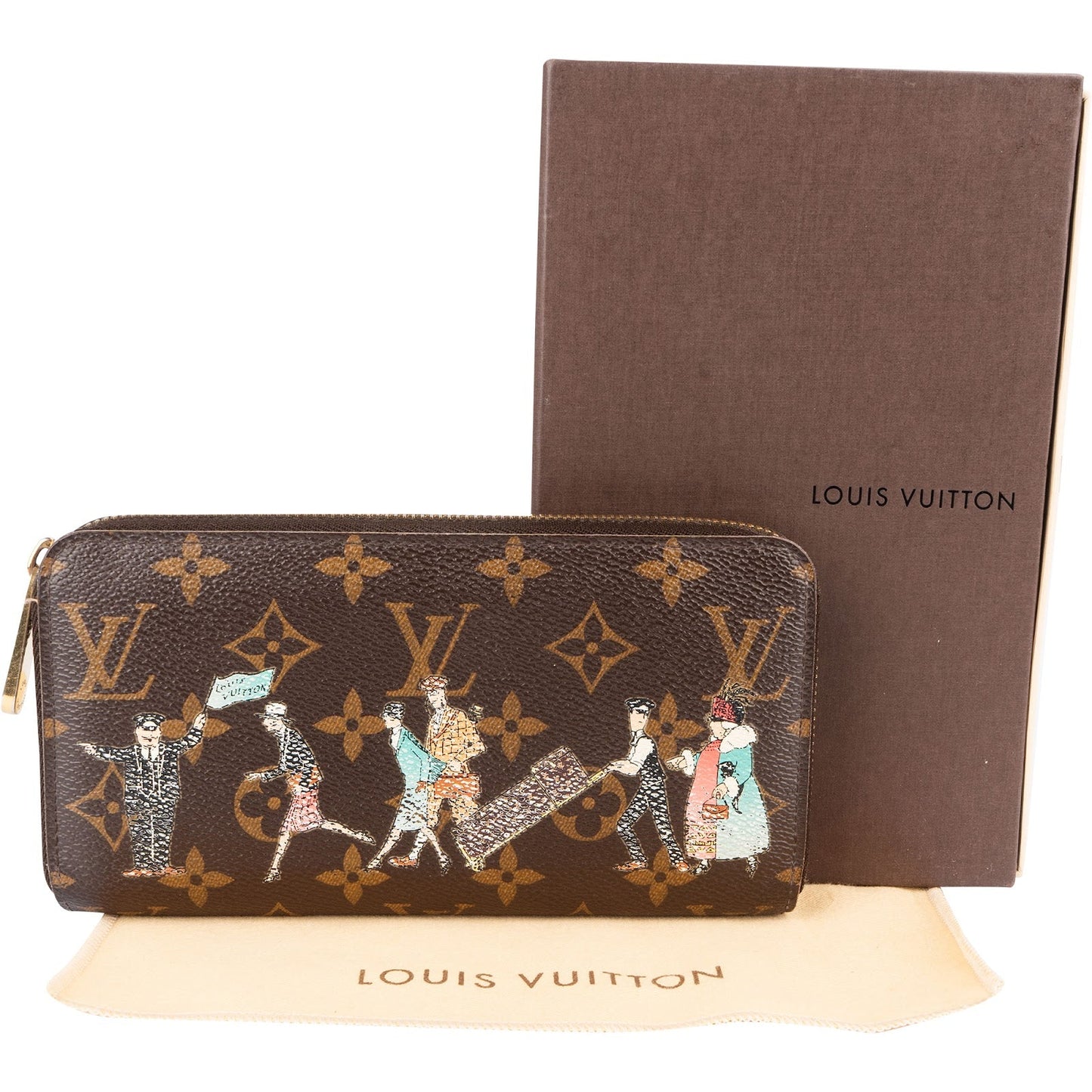 Louis Vuitton Monogram Canvas Illustre Transazlantic Zippy Wallet