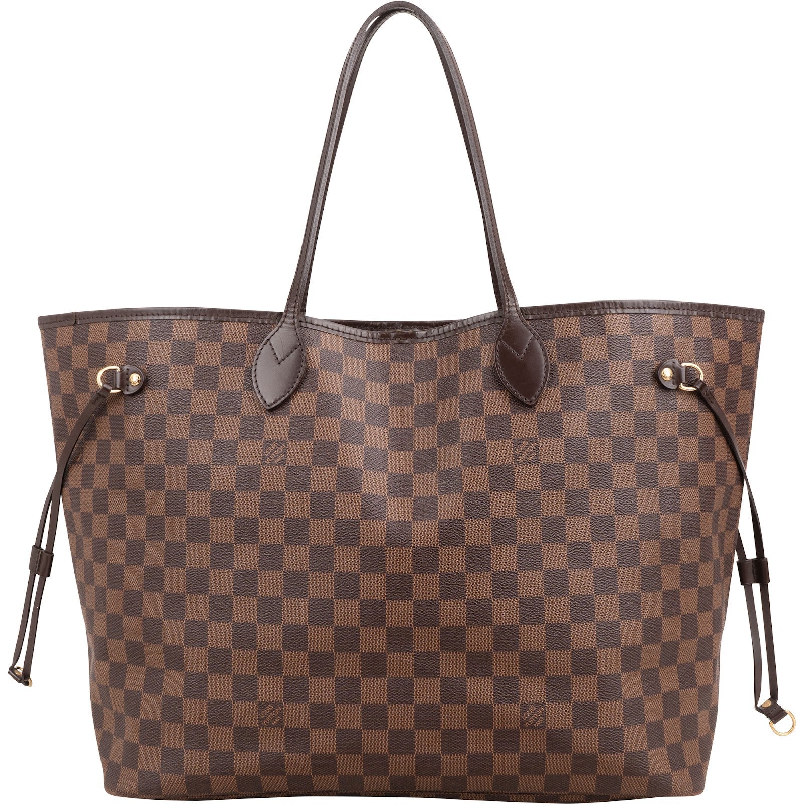 Louis Vuitton Monogram Damier Ebene Neverfull GM Shoulder Bag