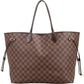 Louis Vuitton Monogram Damier Ebene Neverfull GM Shoulder Bag