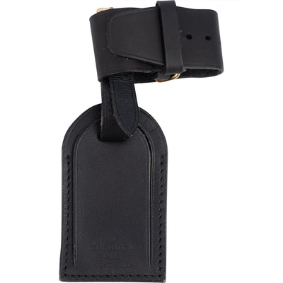 Louis Vuitton Noir Leather Luggage Tag