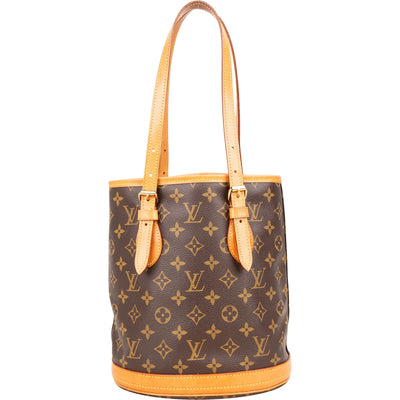 Louis Vuitton Monogram Canvas Bucket PM Shoulder Bag