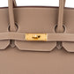 Hermès Taupe Togo Leather Birkin 35 Handbag (2023)