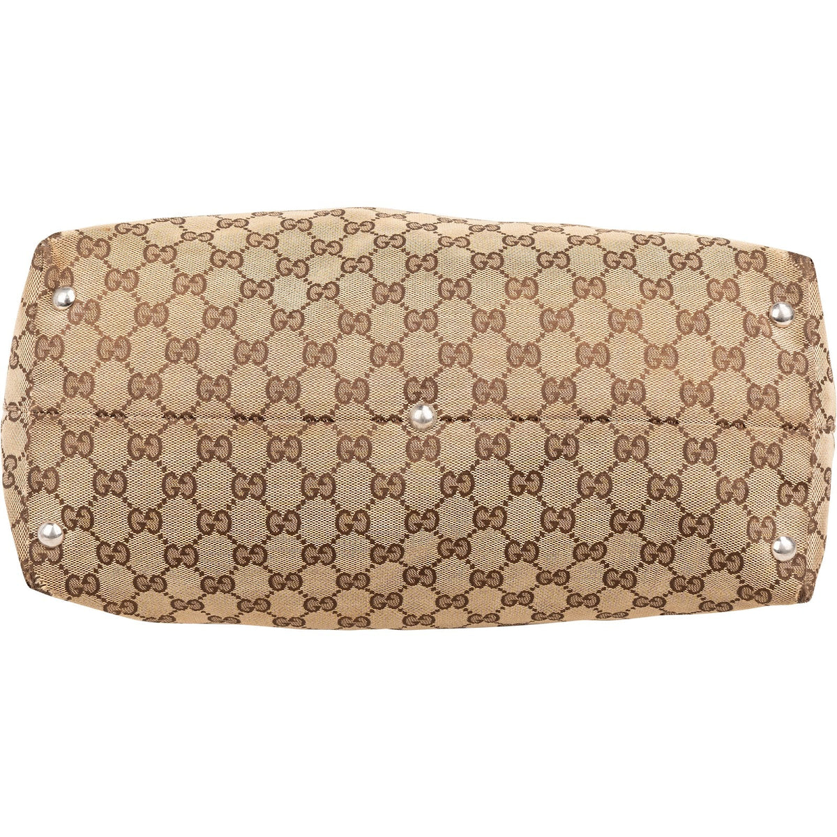 Gucci Monogram GG Canvas Abbey Horsebit Tote Shoulder Bag
