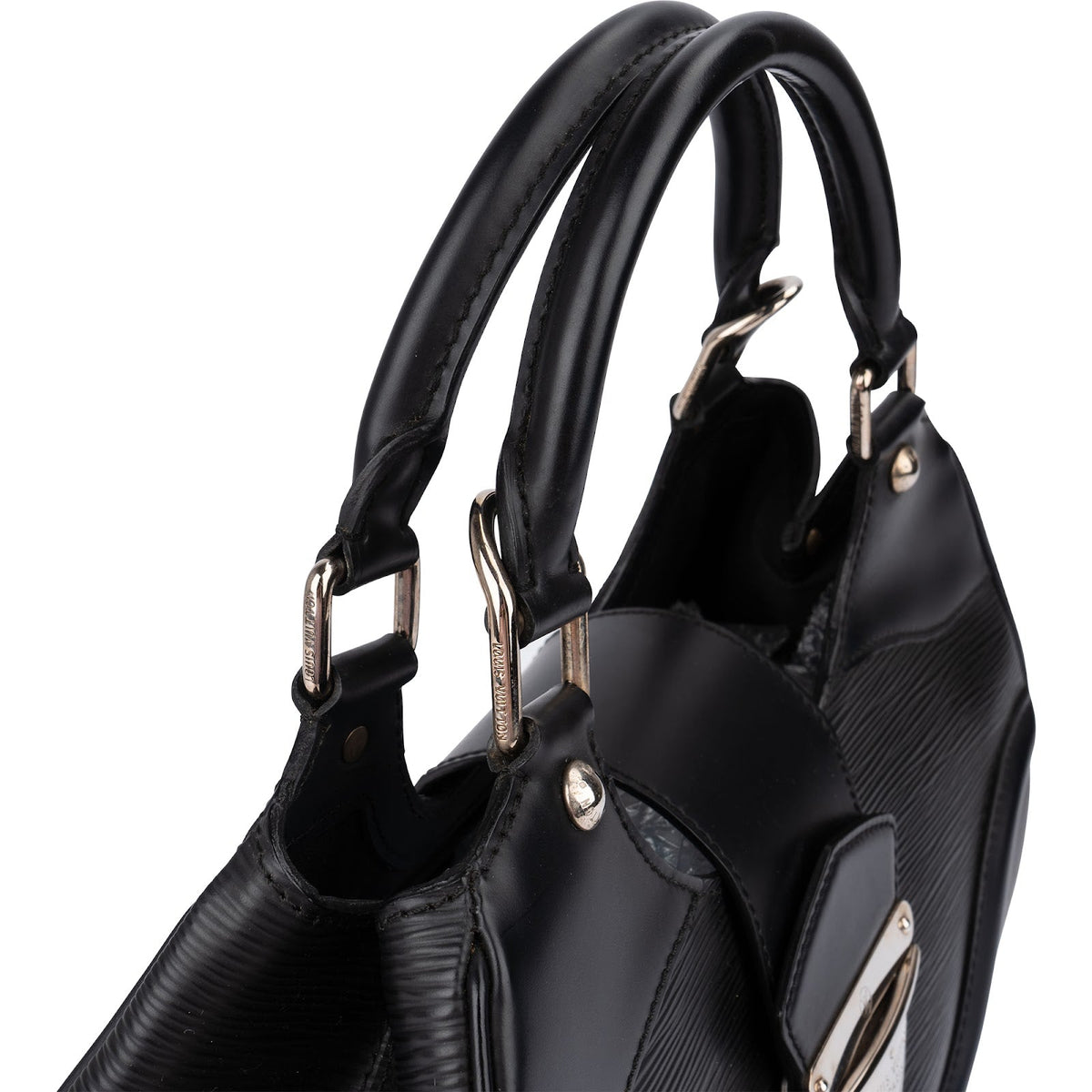 Louis Vuitton Noir Epi Leather Montaigne BB Handbag