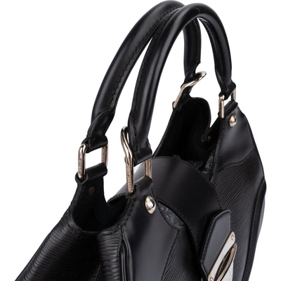 Louis Vuitton Noir Epi Leather Montaigne BB Handbag