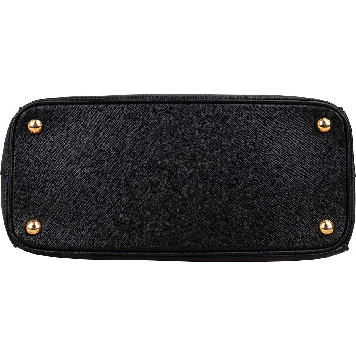 Prada Noir Saffiano Leather Small Galleria Handbag