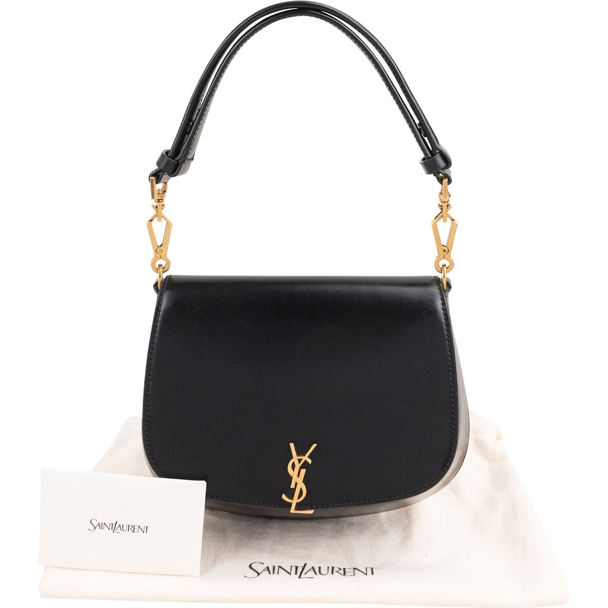Saint Laurent Smooth Leather Voltaire Shoulder Bag