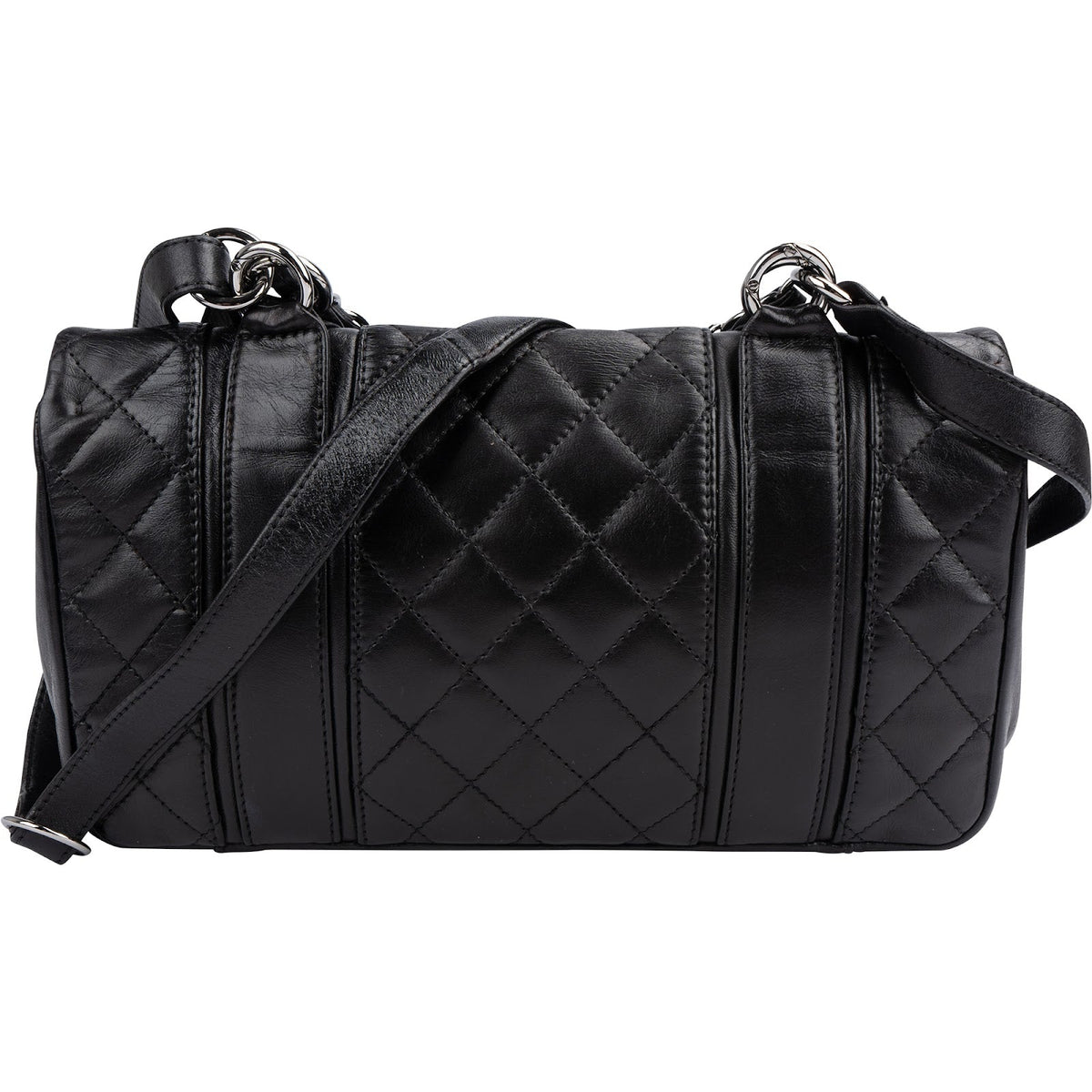 Chanel Modern Chain Accordion Single Flap aus gestepptem Lammleder – Ansicht 4